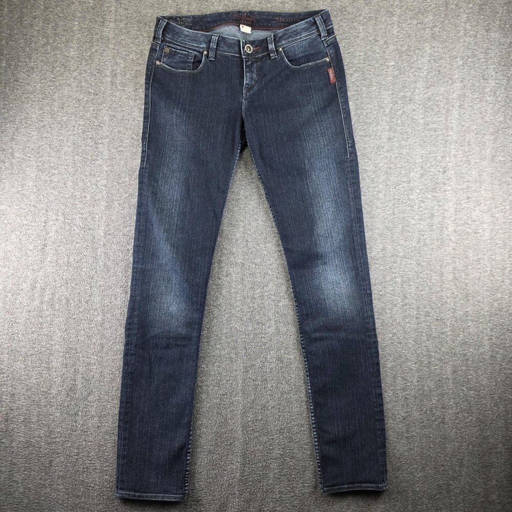 Silver Jeans Co Sienna Jeans Womens 28x33 Blue Low Rise Skinny Embroidered Denim